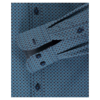 483017900 / Hemd Freizeit 1/1 Arm, grün-petrol Muster, 3XL