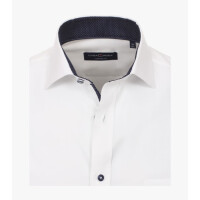 Hemd City 1/1 Arm, Ken, weiss kontrast, 48