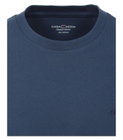 T-Shirt Rundhals, graues Mittelblau