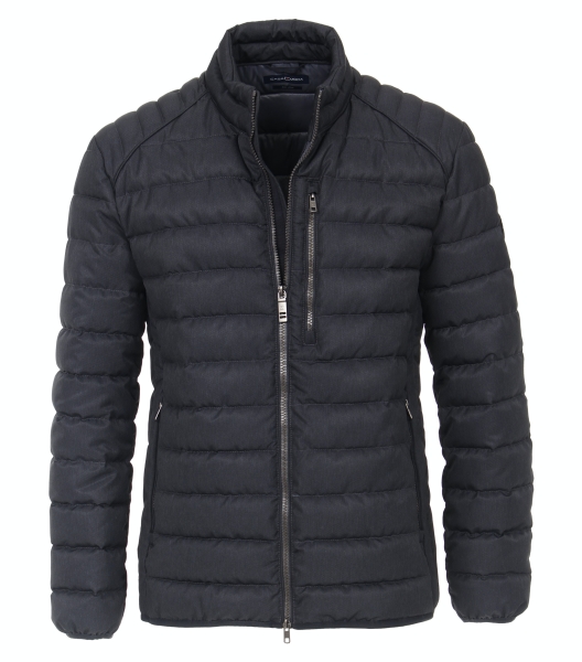 Steppjacke unifarben, blau