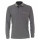 Poloshirt Langarm, uni  melange,