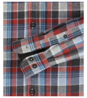 Freizeithemd, Langarm, Fein-Flanell, Karo, Rot Blau,