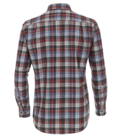Freizeithemd, Langarm, Fein-Flanell, Karo, Rot Blau,