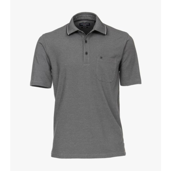Herren Poloshirt, 1/2 Arm, 002 anthrazit, uni,