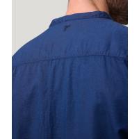 Herren Hemd 1/2 Arm uni mit Stehkragen