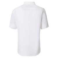 Herren Freizeithemd 1/2 Arm Leinen, weiss,