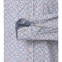 B.D Casual Fit, Hemd Freizeit 1/1 Arm, B.d. Druck 100 blau,