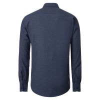 Kent Comfort Fit, Hemd Freizeit 1/1 Arm, uni nah, Struktur, 100 blau,