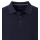 Polo gestrickt, Langarm, uni, 105 blau,