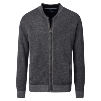 Strickjacke, uni, 783 anthrazit,