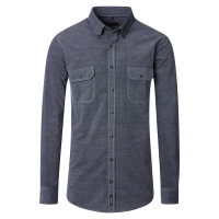 Herren Freizeithemd Langarm, B.d. uni nah, 101 blau