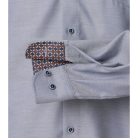 Kent Modern Fit, Hemd City, 1/1 Arm, Druck 101 blau,