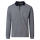 Polo-Shirt Langarm, gemustert blau,