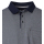 Polo-Shirt Langarm, gemustert blau,