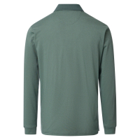 Herren Poloshirt, Langarm, grün,